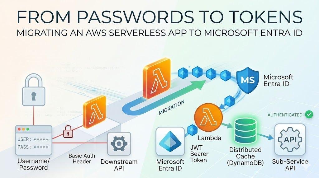 From Passwords to Tokens: Migrating an AWS Serverless App to Microsoft Entra ID