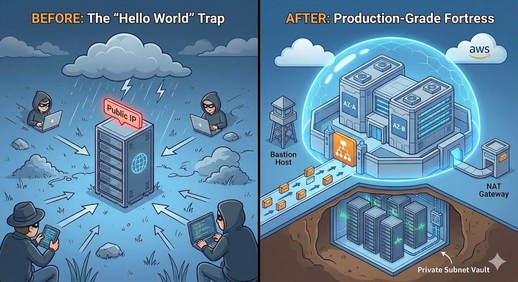 Building Production-Ready AWS Architecture: Secure Web App with Multi-AZ High Availability !